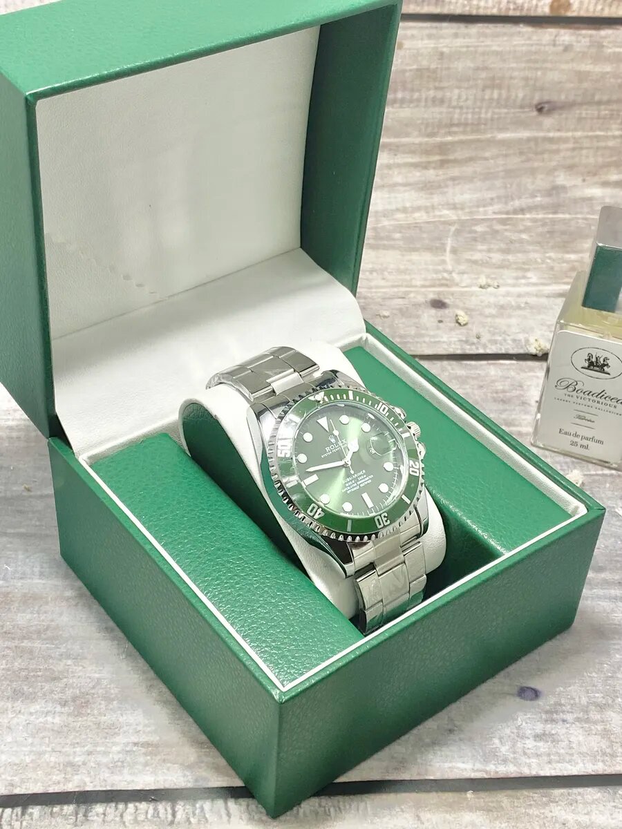 Наручные часы Rolex Classic, зеленый — фото 1