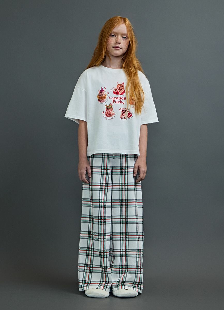 Брюки  O'STIN размер 146-152 молочный