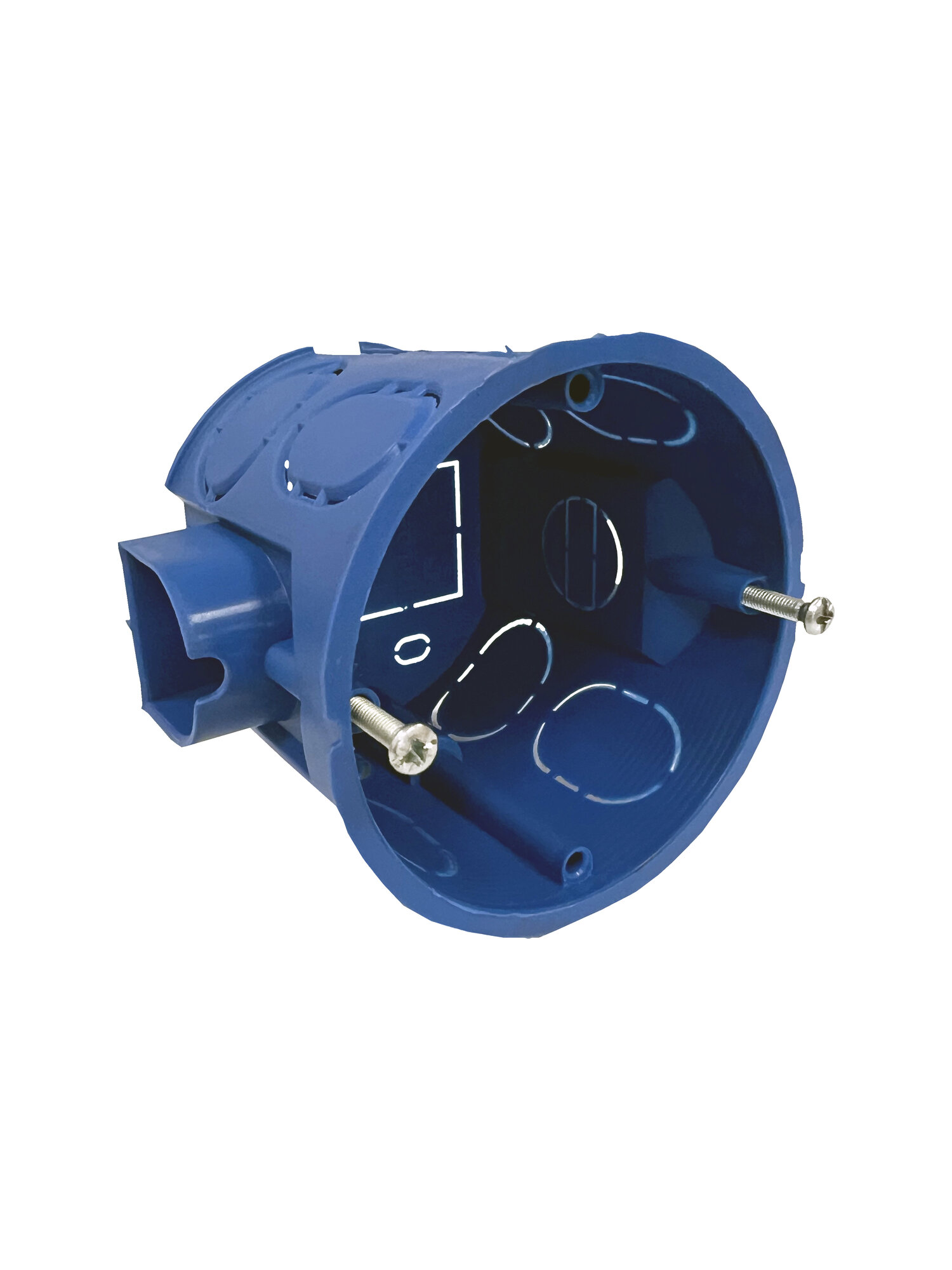 Коробка установочная GUSI С3М4 Евро 68х60 мм для сплошных стен IP30 синяя