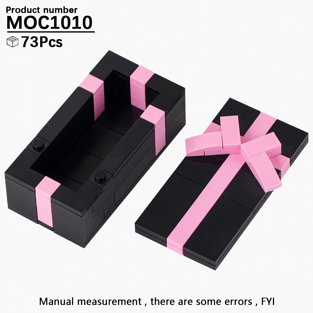 Набор строительных блоков MOC1010, розовый, 73 детали