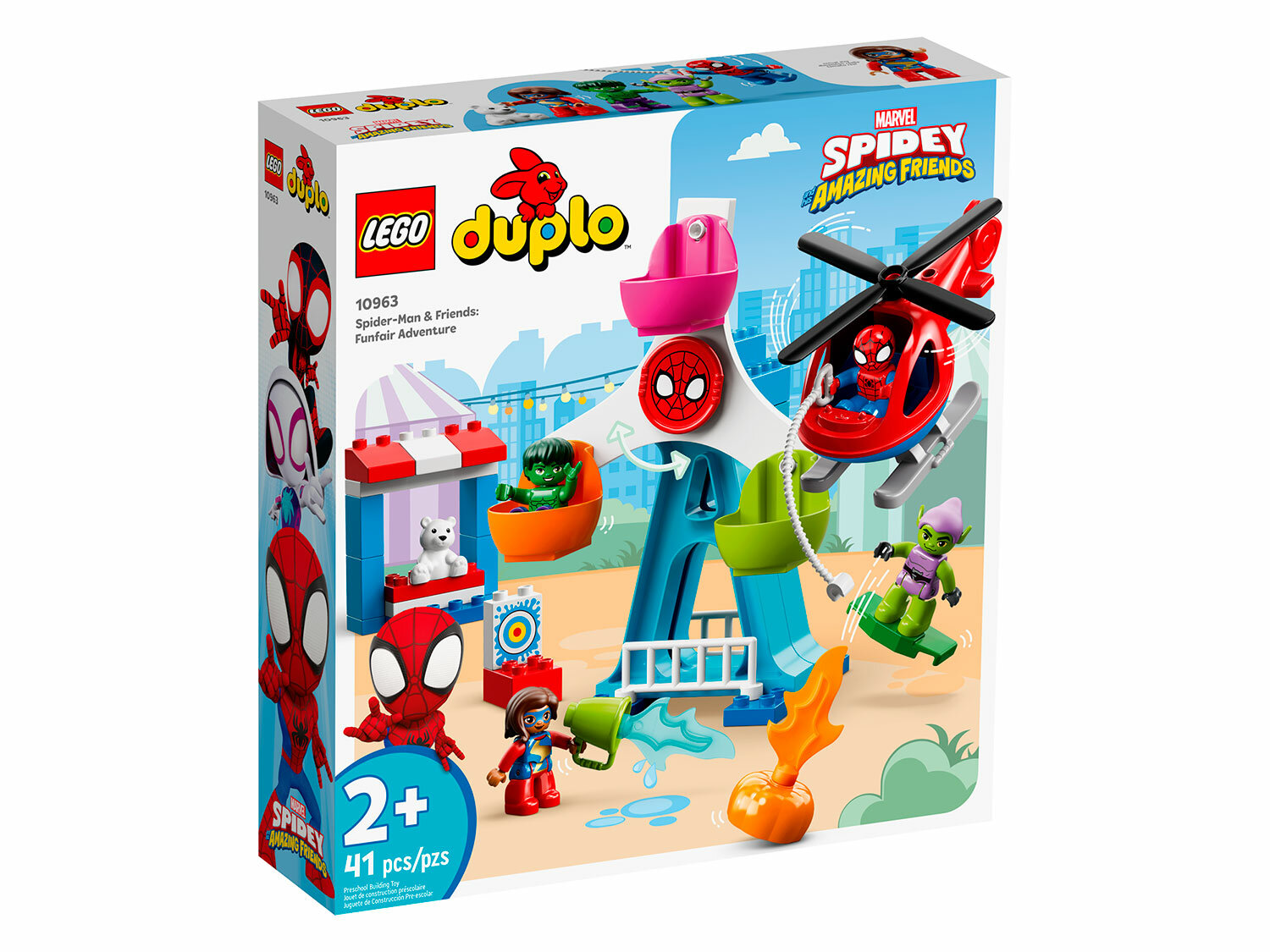 Конструктор LEGO DUPLO 10963 Человек-паук и друзья: Приключения на ярмарке, 41 дет.