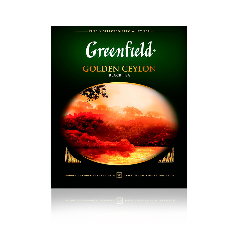 Чай в пакетиках Greenfield Golden Ceylon 2г х 100 п. арт.0581-09