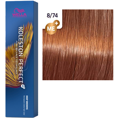 Wella Professionals Koleston Perfect Me+ Rich Naturals краска для волос, 8/74 Ирландский красный, 60 мл