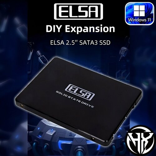 SSD диск ELSA 512Gb 25 SATA3 60 Гбитс с предустановленной ОС Windows 11Pro x64 427000₽