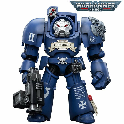 Фигурка подвижная Ultramarines Terminators Brother Caesaran 1/18 подвижная фигурка joytoy warhammer 40000 ultramarines terminators brother acastian