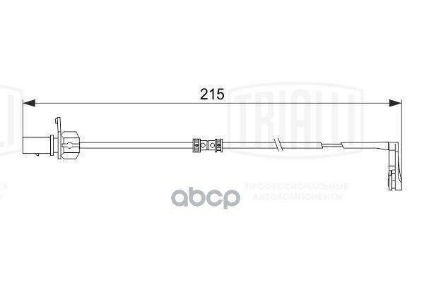 Датчик Износа Колодок Для А/М Porsche Macan (14-)/(18-)/Audi A6 (11-) Зад. (Pfs 4004) Trialli арт. pfs-4004