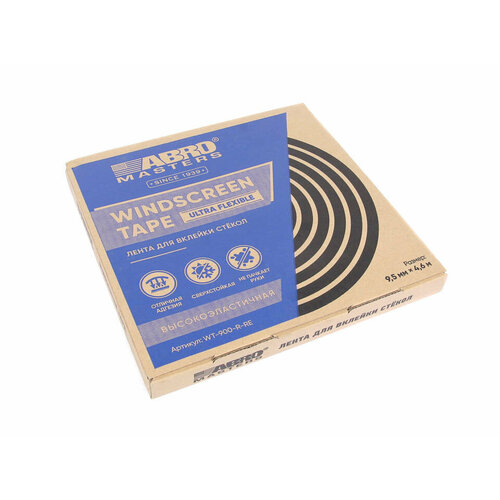Лента для вклейки стекол 95 мм x 46 м ABRO WT-900-R-RE 747₽