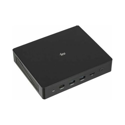 Неттоп iRU 110PGL, Intel Celeron J4125, DDR3 4ГБ, 128ГБ(SSD), Intel UHD Graphics 600, CR, Free мини пк ak3v четыре ядра windows 11 intel celeron j3455 apollo lake 4 гб 64 гб 2 4 дюйма