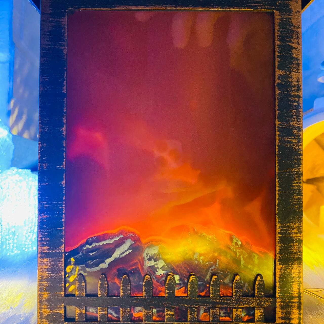 Электрокамин- светильник декоративный с эффектом огня, 26 см - фотография № 2