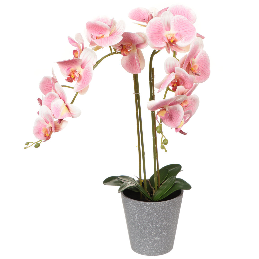Цветок искусственный декоративный Композиция орхидея, 15х15х60 см, Y4-3144