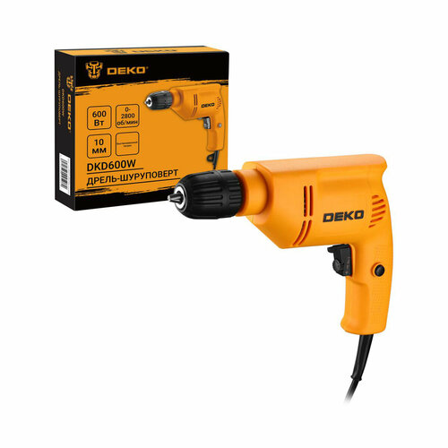 Дрель-шуруповерт сетевая Deko DKD600W 600 Вт 2511₽