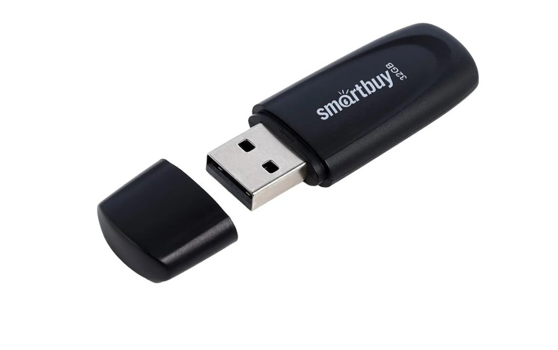 USB флеш-накопитель Smartbuy 32GB, USB 2.0, Черный