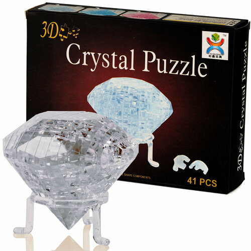 3D-Пазл Yuxin Бриллиант Crystal Puzzle, Прозрачный 3d пазл yuxin большая cвинья копилка crystal puzzle желтая