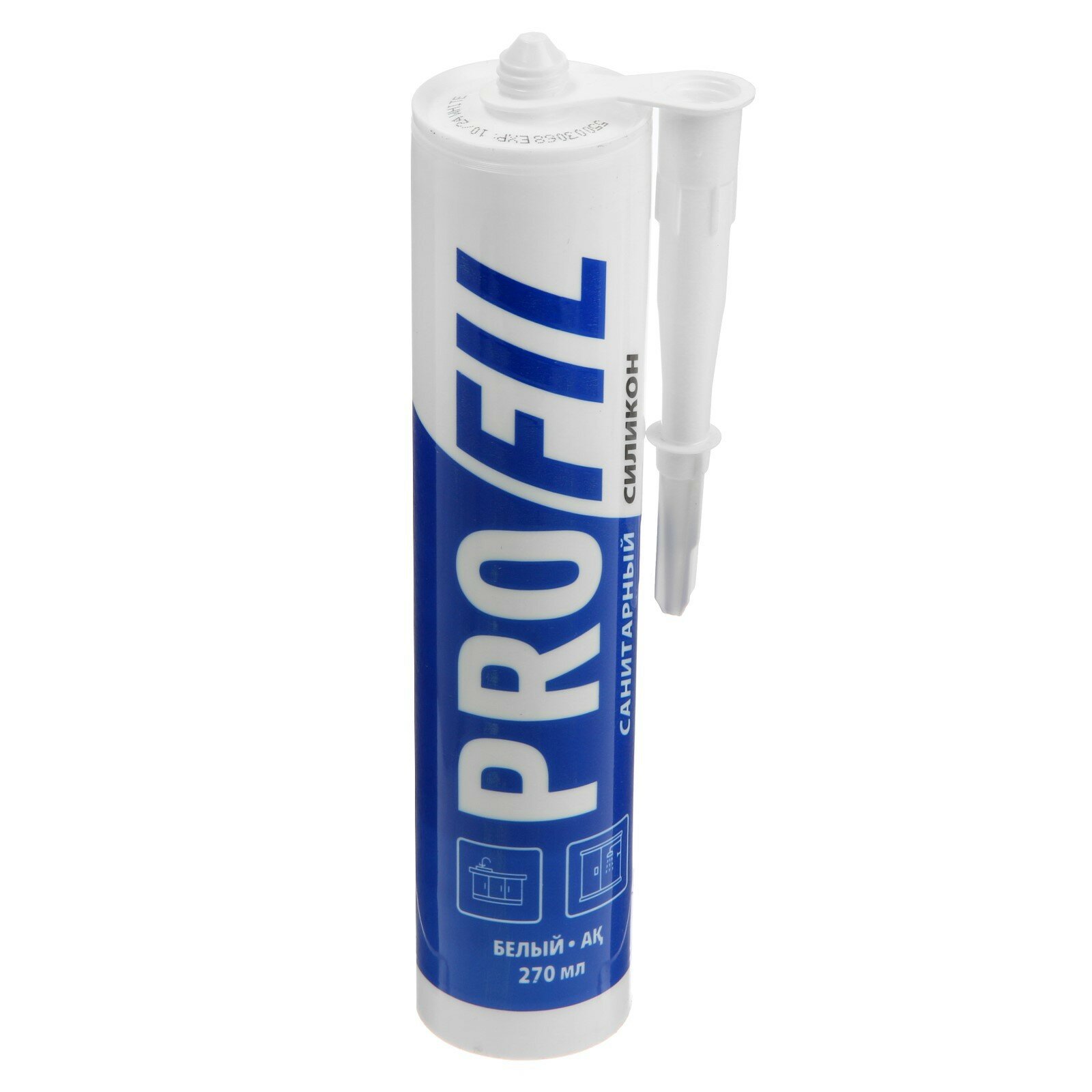 Герметик силиконовый Soudal Profil санитарный белый 270 мл