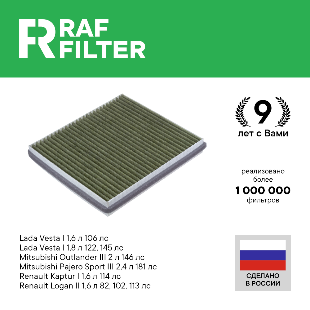 Салонный фильтр RAF Filter RF002MIXY