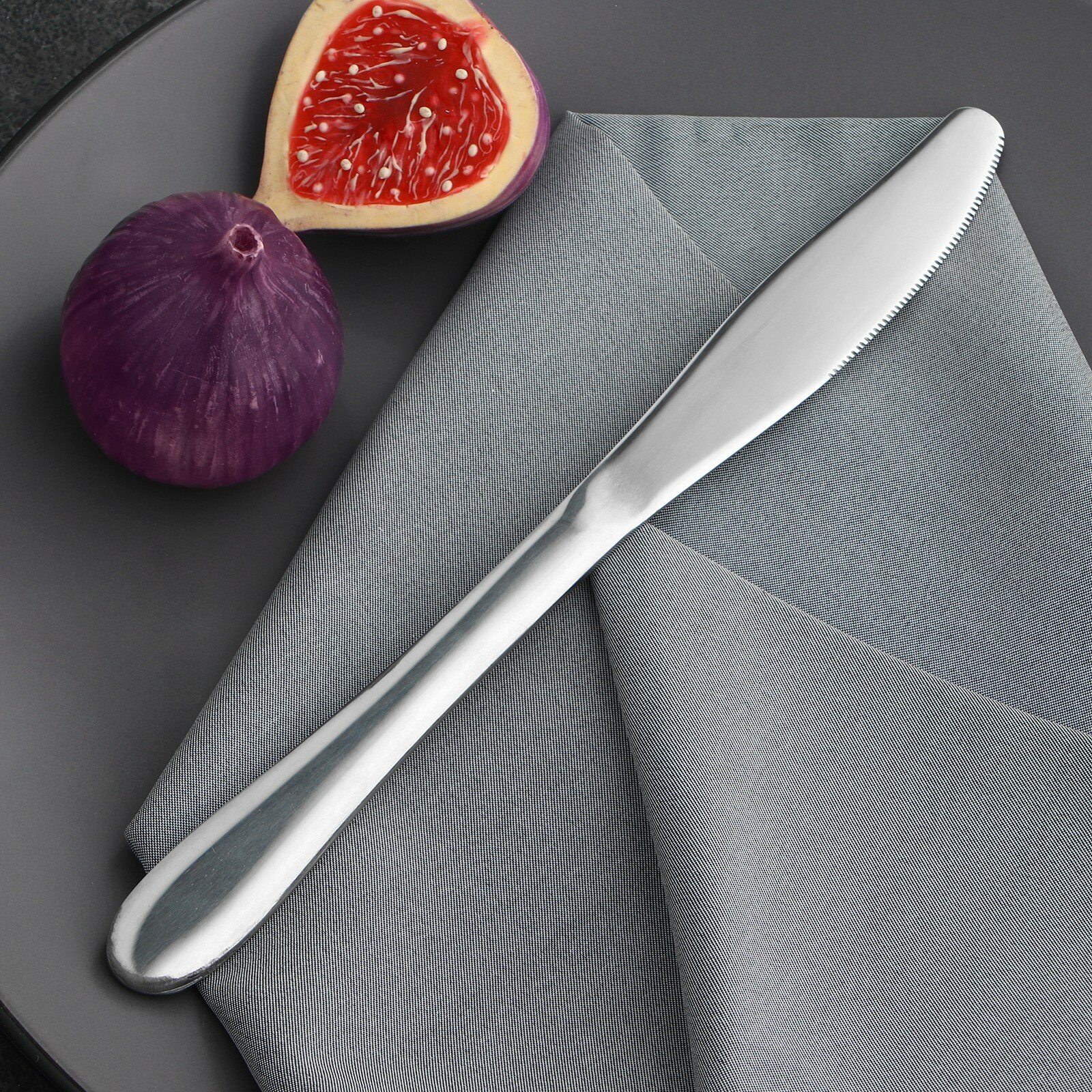 Нож столовый из нержавеющей стали приборы для сервировки стола 23 см