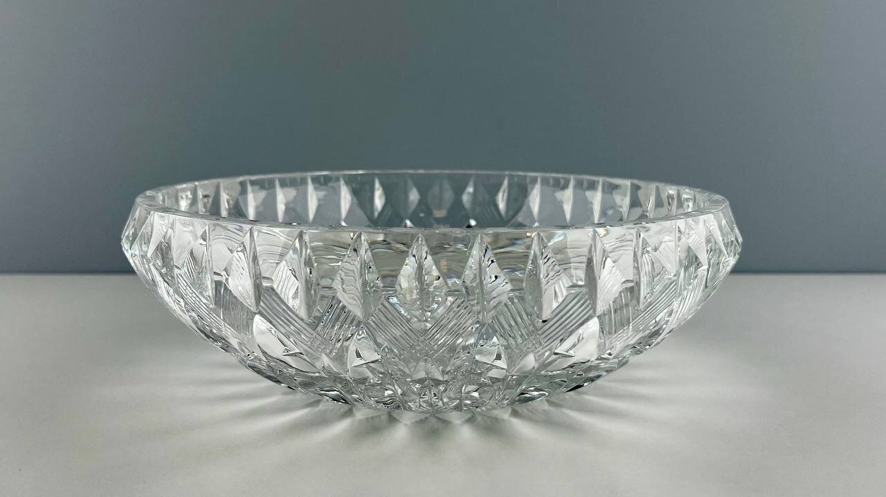 фото Винтажный салатник "Хрустальный". Хрусталь. СССР, 1970-е.