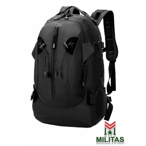 фото Рюкзак мужской тактический 900d - bl076 черный militas