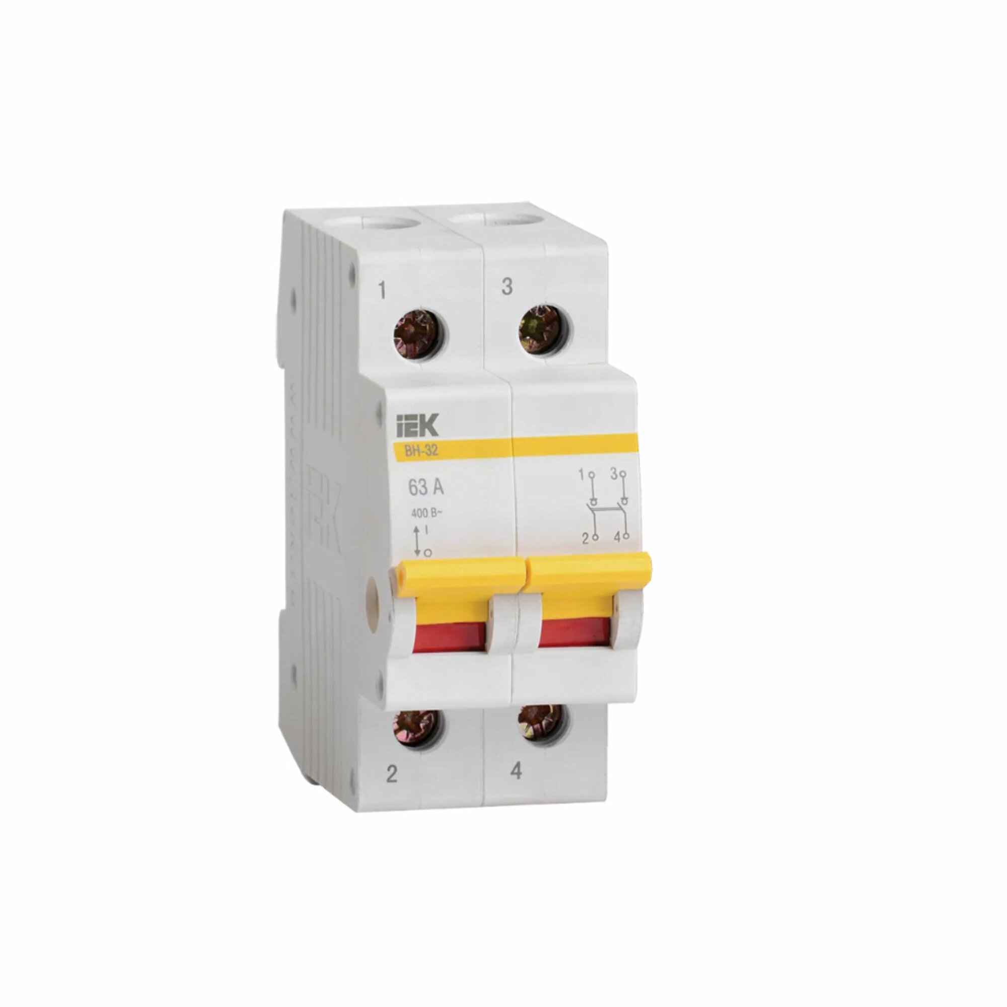 фото Выключатель нагрузки мини-рубильник ВН-32 2Р 63А ИЭК