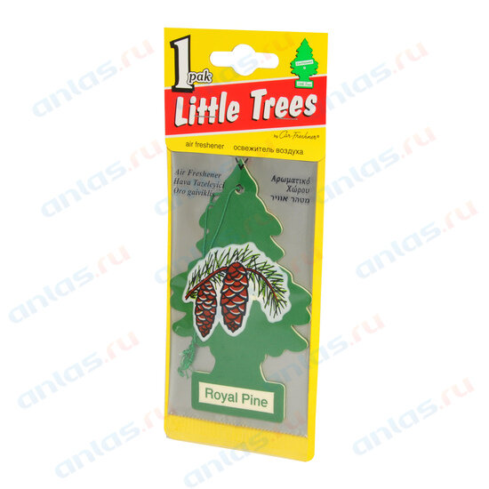 Ароматизатор на зеркало Елка Little Trees королевская сосна CAR-FRESHNER CORPORATION 10101 | цена за 1 шт