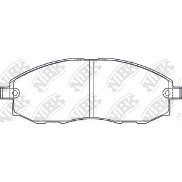 NIBK pn0434 (581014AA00 / 581014AA10 / 581014AA31) колодки тормозные дисковые h-1 2.5 2000 - 2005 h-1 2.5 2001 - 2004 h-1