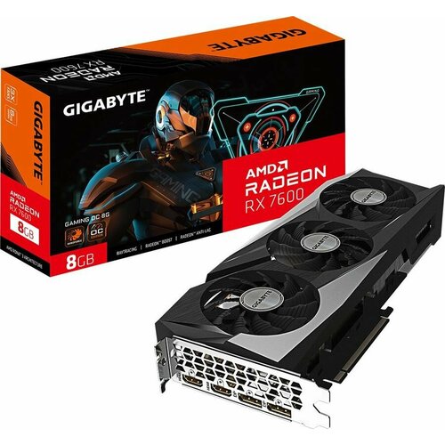 Видеокарта Gigabyte AMD Radeon RX7600 GAMING OC 8GB RTL GV-R76GAMING OC-8GD 3250000₽