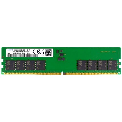 Оперативная память Samsung M324R4GA3BB0-CQK32GB PC5-38400 DDR5 UDIMM-4800MHz DIMMв комплекте 1 модуль 1945800₽