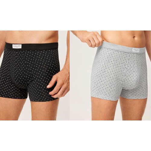 фото Трусы ysabel mora, 2 шт., размер m, черный, серый
