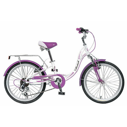 Детский велосипед Novatrack Angel 6 sp 20 2019 20 Белый 115-128 см 2210000₽