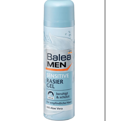 Гель для бритья Balea MEN Sensitive для чувствительной кожи, 200 мл, Германия balea бальзам для губ balea с алоэ вера для чувствительной кожи 2x4 8 г