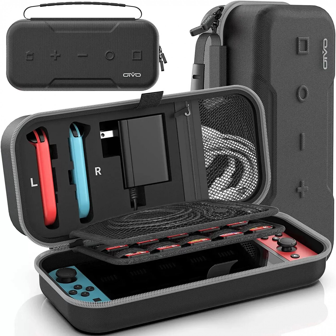 Чехол защитный Carry Case Black (чёрный) Switch/Switch OLED Oivo (IV-SW178)