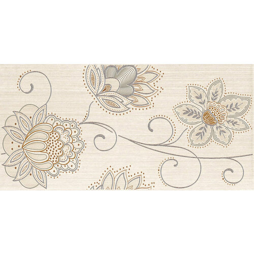 Керамическая плитка Europa Ceramica Dube Dec Puntilla Beige Декор 20x50 (цена за 30 шт)