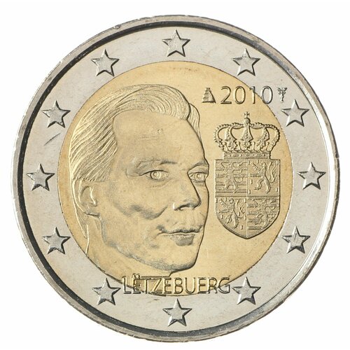 Люксембург 2 евро 2010 Герб Великого герцога Люксембурга люксембург 2 евро 2004 монограмма герцога