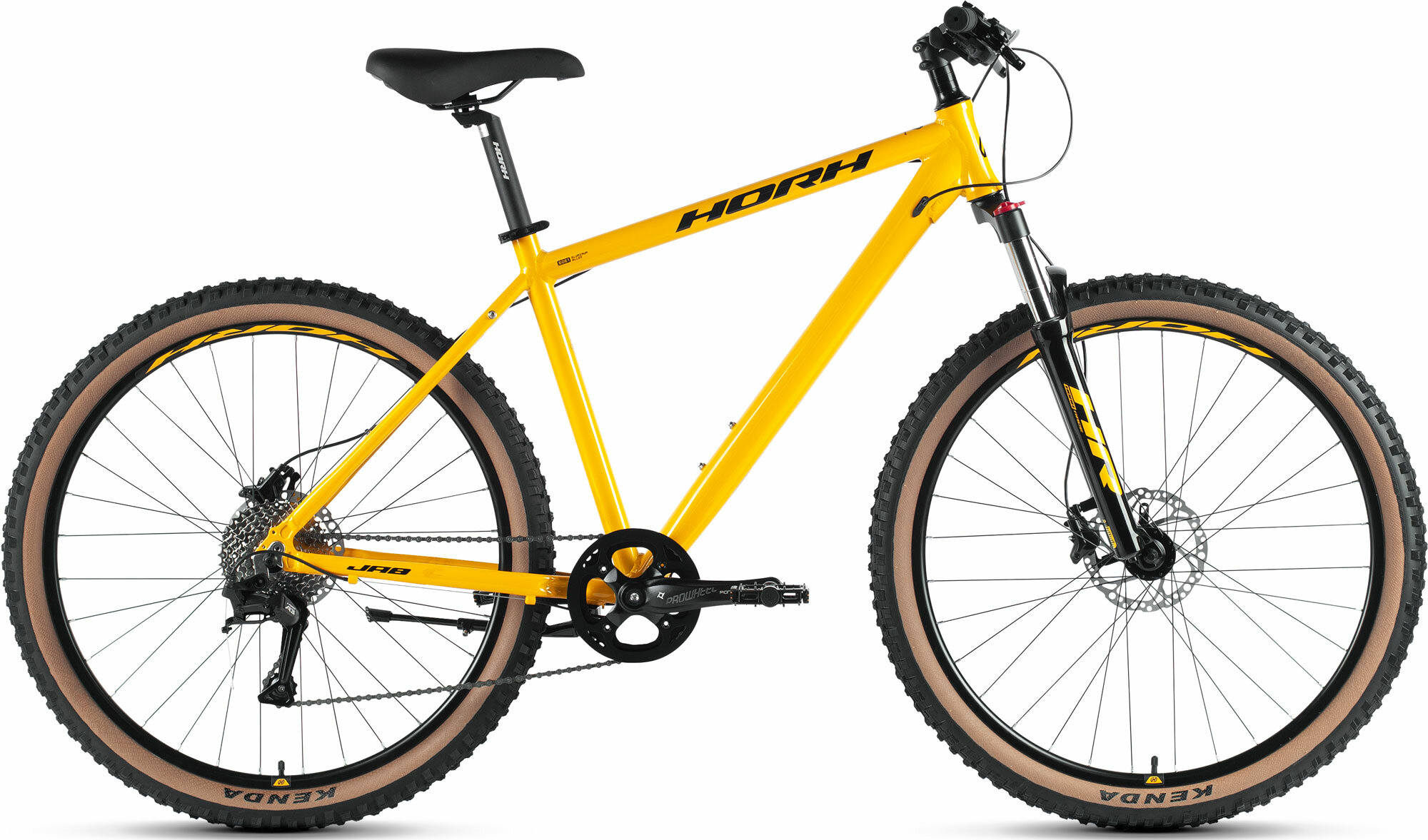 Велосипед HORH JAB JAB27,5AM 27,5" (2024) Yellow-Black, размер рамы 17"