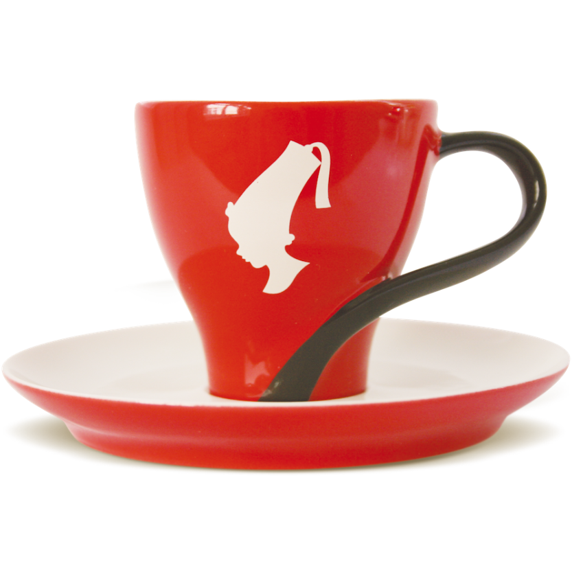 Чашка с блюдцем Julius Meinl Эспрессо (красная) 80 мл уценка
