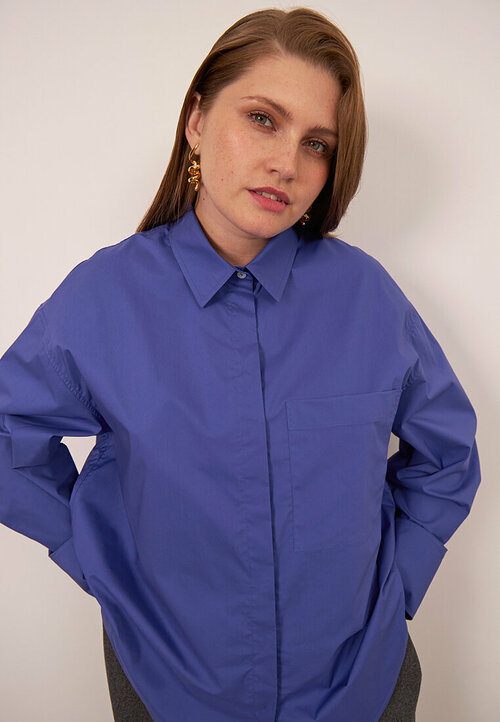 Рубашка  LeSsiSmORE, размер 50, синий