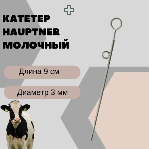 Катетер молочный Hauptner, длина 9 см, диаметр 3 мм