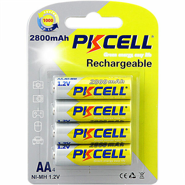 Перезаряжаемые AA батарейки PKCELL Ni-MH 2800 мАч (4 шт.)