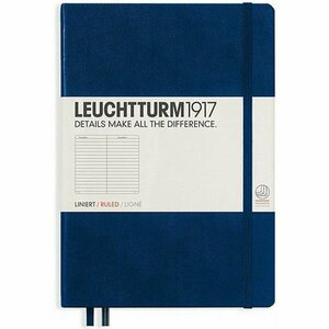 Записная книжка Leuchtturm Medium A5 в линейку темно-синий 251 стр.