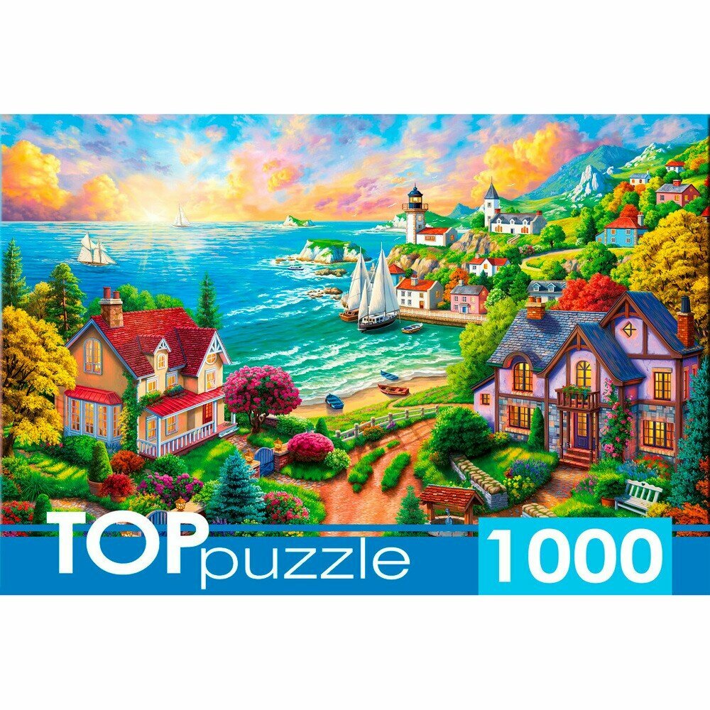 Пазл TOP Puzzle 1000 деталей: Деревня у моря — фото 1