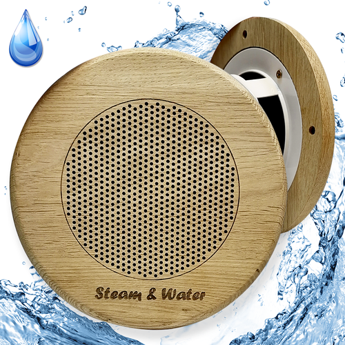 SteamWaterВлагостойкий динамик для сауны и парной с круглой декоративной решеткой из дуба 1155000₽