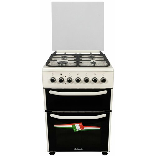 Газовая плита 60 см Автоподжиг Чугунные решетки Две независимые Электрические духовки 33 и 65 л Автоотключение по таймеру il Monte FO-GE6015 4079100₽