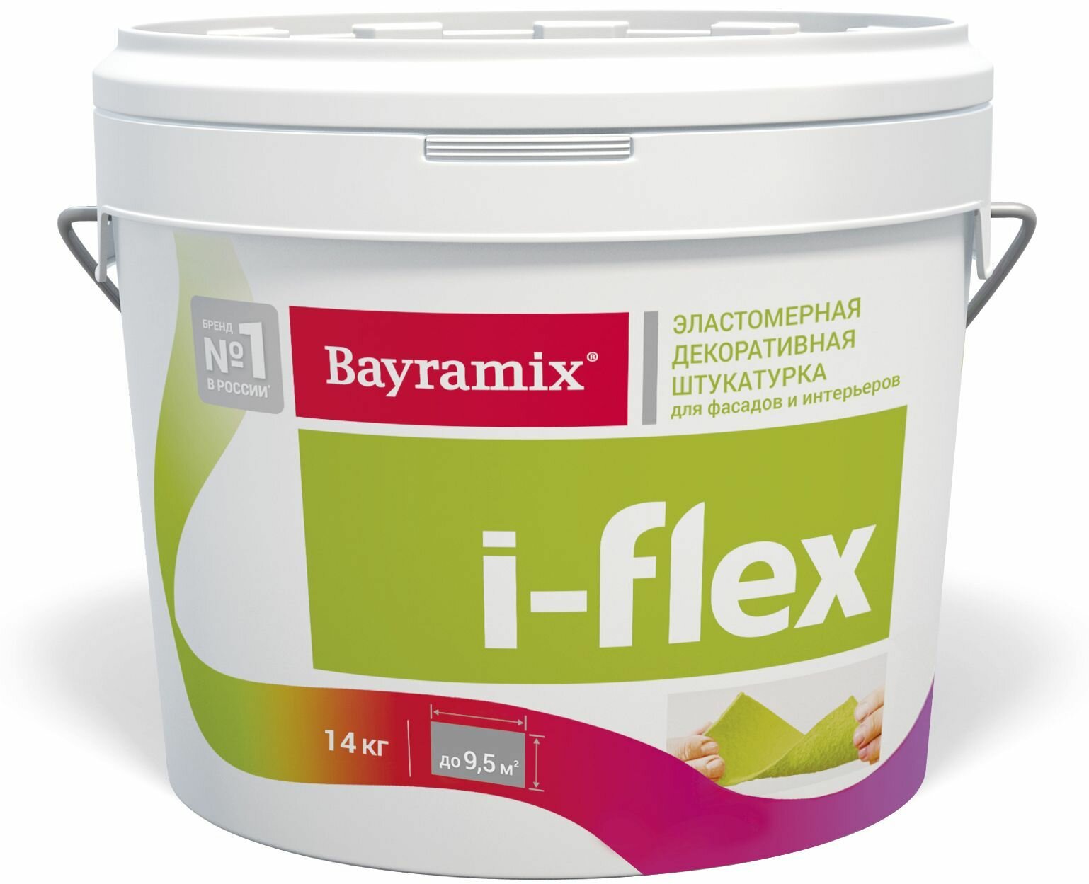 Штукатурка декоративная эластичная Bayramix I-Flex FL 001 14 кг цвет белый - фото №2