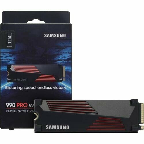 SSD Samsung 990 PRO 1 Тб MZ-V9P1T0CW накопитель ssd m 2 2280 micron mtfdkba1t0tfh 1bc1aabyy 3400 1tb pci e gen4 x4 tlc 6600 5000 mb s 630k 700k iops mttf 2m