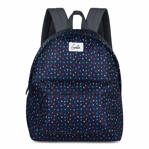 фото Рюкзак женский genie "dottie navy blue", одно отделение.