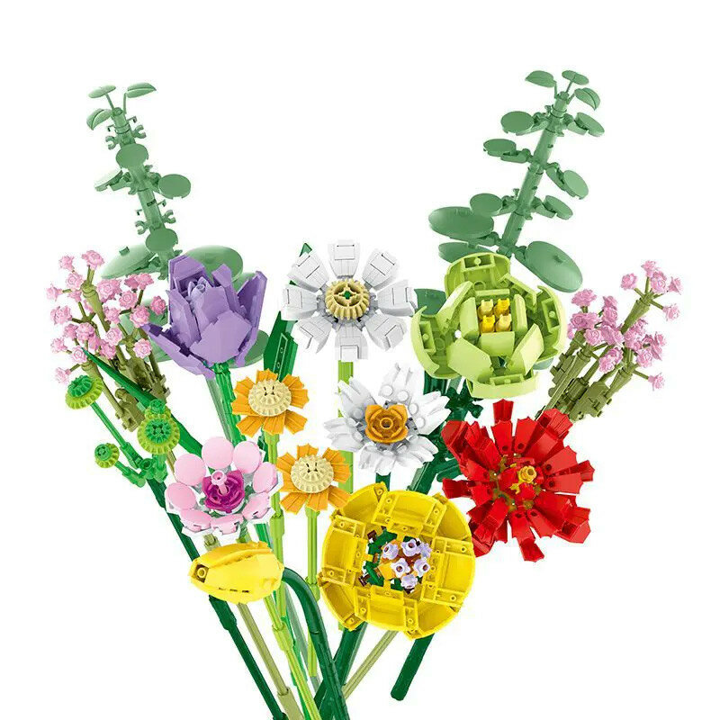 Конструктор Mork Цветы Весенний букет 854 детали 034003