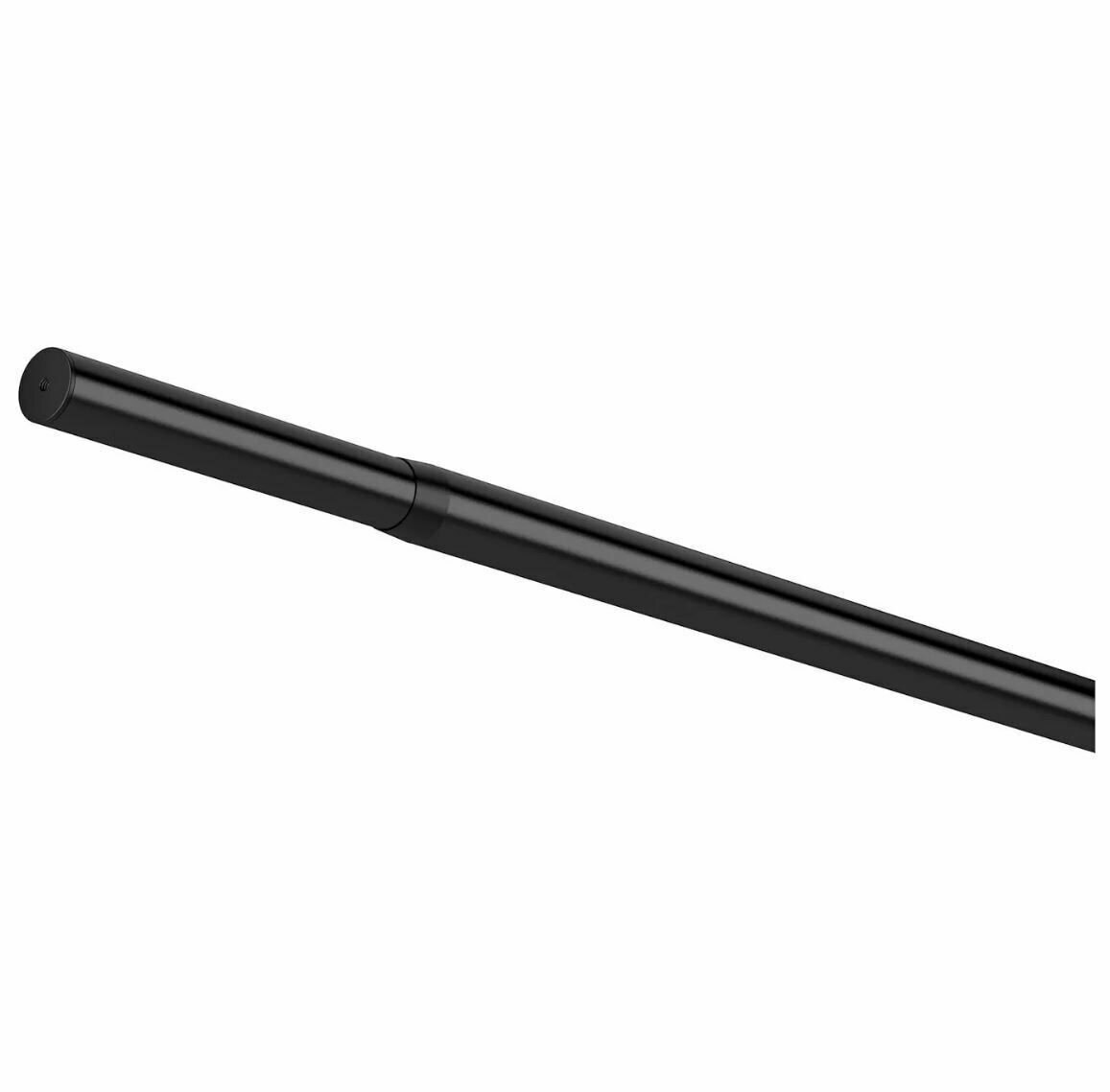 фото Карниз гардинный IKEA HUGAD хугад, 120-210 см, черный