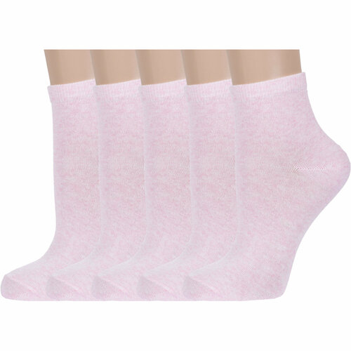 фото Носки борисоглебский трикотаж, 5 пар, размер 23-25, розовый