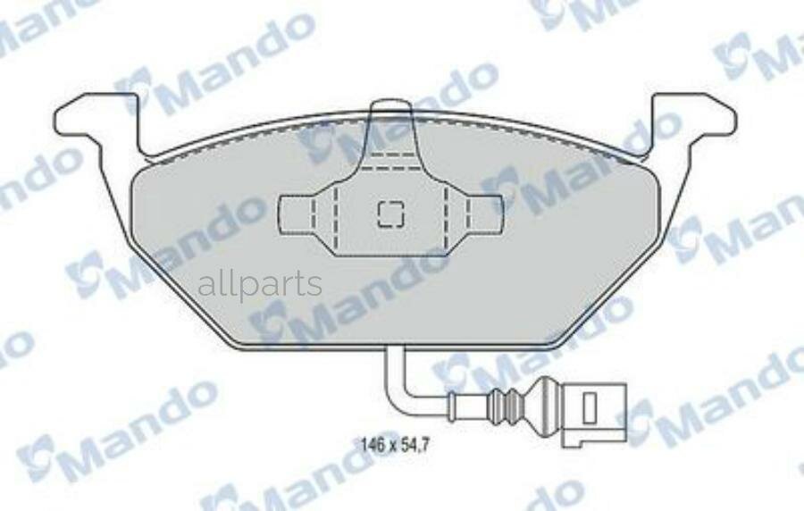 MANDO MBF015147 Колодки тормозные передние к-кт