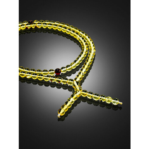 фото Браслет-нить, янтарь, 10 шт., размер 54 см, размер one size, диаметр 5 см, желтый amberhandmade